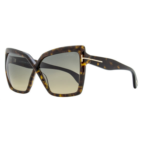 Tom Ford Fiore Sunglasses TF1195 52B Dark Havana 63mm FT1195